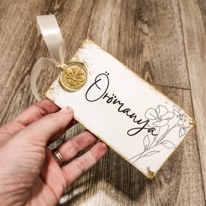 Golden Vintage ültetőkártya - Meska.hu