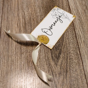 Golden Vintage ültetőkártya - esküvő - meghívó & kártya - ültetési rend - Meska.hu