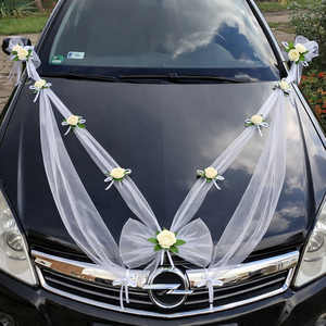 Esküvői autódísz, Esküvő, Dekoráció, Helyszíni dekor, Virágkötés, Mindenmás, MESKA