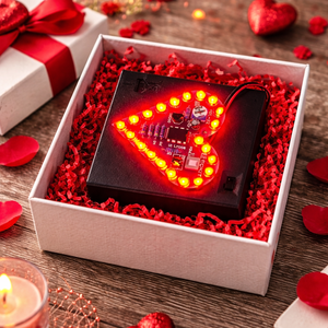 Valentin napi Led-es világítás 3 világítási móddal, Otthon & Életmód, Dekoráció, Asztal és polc dekoráció, Asztaldísz, Mindenmás, Szobrászat, MESKA