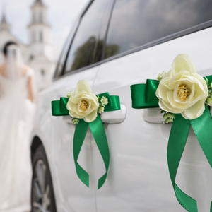 Smaragdzöld kilincs vagy visszapillantó dísz, Otthon & Életmód, Autó, Visszapillantó dísz, Virágkötés, Mindenmás, MESKA