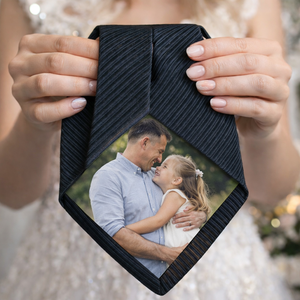 Örömapa/tanú köszönő nyakkendő egyedi grafikával - esküvő - emlék & ajándék - köszönőajándék - Meska.hu