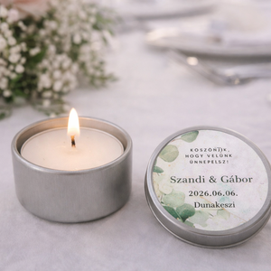 Esküvői ültető fémdobozban, Esküvő, Meghívó & Kártya, Ültetési rend, Festett tárgyak, Fotó, grafika, rajz, illusztráció, MESKA