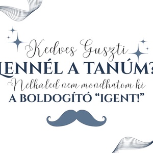 Tanúfelkérő golyóstollas ajándék - esküvő - meghívó & kártya - tanú felkérő - Meska.hu