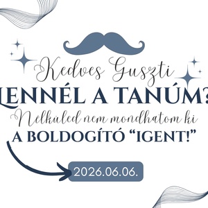 Tanúfelkérő golyóstollas ajándék - esküvő - meghívó & kártya - tanú felkérő - Meska.hu