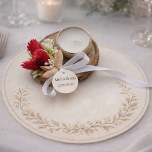 Fahasábra ültetett esküvői köszönő mécses, Esküvő, Emlék & Ajándék, Köszönőajándék, , MESKA