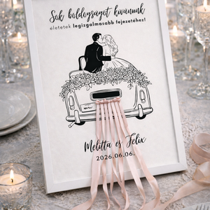 Pénzátadó képkeret, Esküvő, Emlék & Ajándék, Nászajándék, Esküvői pénzátadó képkeret, Fotó, grafika, rajz, illusztráció, Mindenmás, MESKA