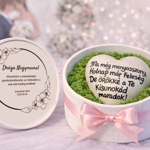 Nagyszülő köszöntő ajándékdoboz, Esküvő, Emlék & Ajándék, Szülőköszöntő ajándék, Fotó, grafika, rajz, illusztráció, Mindenmás, MESKA