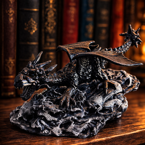 Sárkányos szobor (Tairn-Negyedik szárny) - otthon & életmód - dekoráció - asztal és polc dekoráció - könyvszobor - Meska.hu