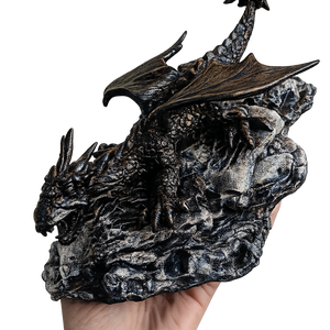 Sárkányos szobor (Tairn-Negyedik szárny) - otthon & életmód - dekoráció - asztal és polc dekoráció - könyvszobor - Meska.hu