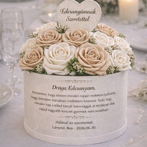 Virágbox bármely alkalomra - szülőköszöntő ajándék- személyre szabható - Meska.hu
