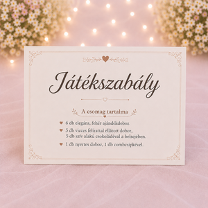 Menyasszonyi combcsipke-vadászat � Az esküvő legviccesebb játéka! - esküvő - emlék & ajándék - doboz - Meska.hu