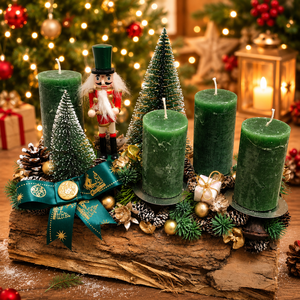 Fahasábra ültetett adventi koszorú, Karácsony, Adventi díszek, Adventi koszorú, Mindenmás, MESKA