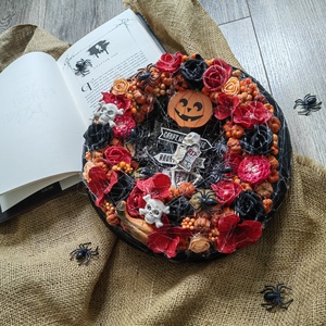 Halloweeni kézműves ajtókopogtató  - otthon & életmód - dekoráció - halloween - halloweeni ajtódíszek és ablakdíszek - Meska.hu