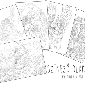 Digitális Színező lapok - otthon & életmód - papír, írószer - színező - Meska.hu