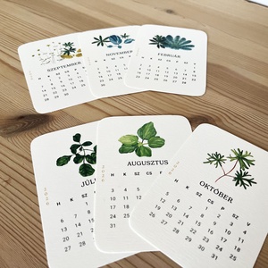 Asztali kártyanaptár 2026 - művészet - naptárkártyák, sportkártyák - Meska.hu