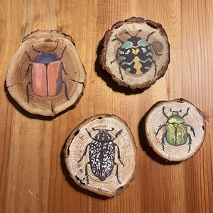 Bogaras - Fakorong kép - otthon & életmód - dekoráció - kép & falikép - fából készült kép - Meska.hu