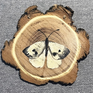 Lepkés - Fakorong kép - Meska.hu