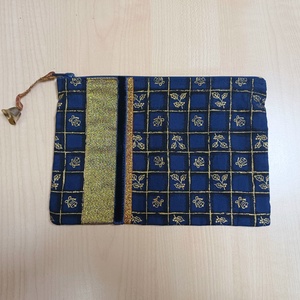 Sötétkék-arany karácsonyi nesszeszer - Meska.hu