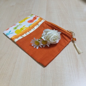 Narancssárga nyulas nesszeszer - táska & tok - neszesszer - Meska.hu