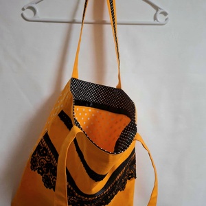 Őszi textilszatyor halloweeni hangulatban - táska & tok - bevásárlás & shopper táska - shopper, textiltáska, szatyor - Meska.hu