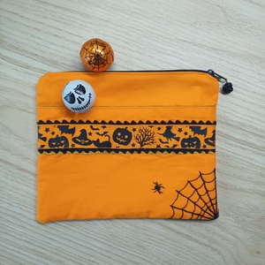 Pókos nesszeszer halloweeni hangulatban - táska & tok - neszesszer - Meska.hu