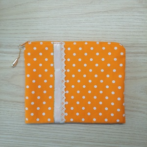 Narancssárga pöttyös nesszeszer , Táska & Tok, Neszesszer, Varrás, Ékszerkészítés, MESKA