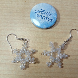Kis hópihe fülbevaló  - ékszer - fülbevaló - lógó fülbevaló - Meska.hu