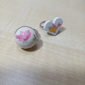 Madárkás félgömb alakú gyűrű - Meska.hu