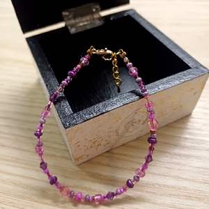 Pink-lila karkötő keleties hangulatban - Meska.hu