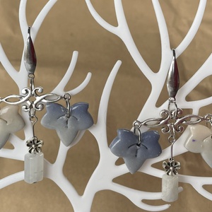 Levelek egyensúlya, Ékszer, Fülbevaló, Lógó fülbevaló, Ékszerkészítés, MESKA