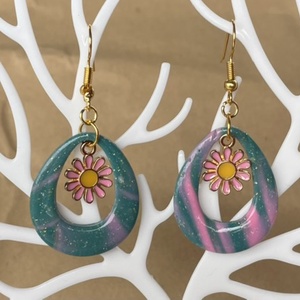 Margaréta keretben, Ékszer, Fülbevaló, Lógó fülbevaló, Ékszerkészítés, MESKA