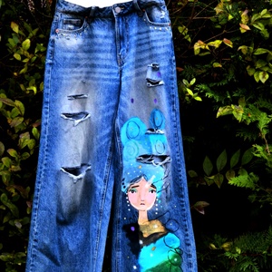 Barka, Ruha & Divat, Női ruha, Nadrág, Festészet, MESKA