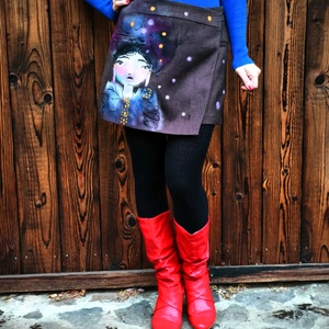 Illa, dizájner rövidnadrág, Ruha & Divat, Női ruha, Nadrág, Festészet, MESKA