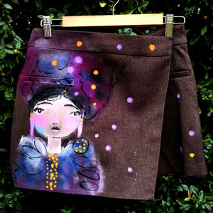 Illa, dizájner rövidnadrág - ruha & divat - női ruha - nadrág - Meska.hu