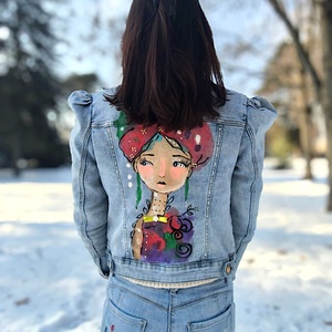 Bogi, Ruha & Divat, Női ruha, Kabát, Festészet, MESKA