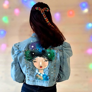 Angyal, Ruha & Divat, Női ruha, Kabát, Festészet, MESKA