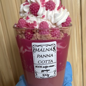 Málnás panna cotta - Meska.hu