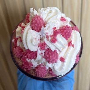 Málnás panna cotta - otthon & életmód - gyertya, illat, aroma - gyertya - Meska.hu