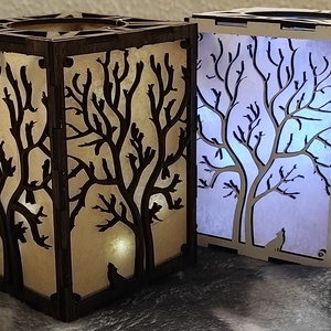 Holdfényes erdő lámpás - otthon & életmód - lámpa - asztali lámpa - Meska.hu