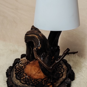 ? Egyedi kézműves fa éjjeli lámpa � kelta csomó gravírozással, 3 fény színnel, Otthon & Életmód, Lámpa, Hangulatlámpa, Famegmunkálás, Festett tárgyak, MESKA