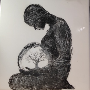 Cím: Élet az életben � gravírozott csempe falikép - Meska.hu