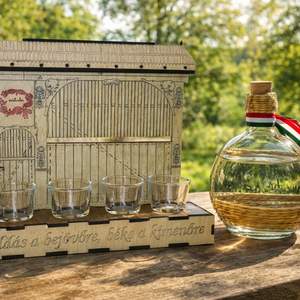 ? Áldás a bejövőre, béke a kimenőre � Gravírozott pálinkás kínáló, Játék & Sport, Sport és kikapcsolódás, Vadászat, Trófea alátét, , MESKA