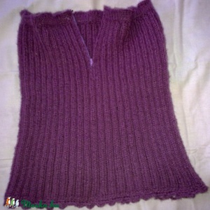 lila puhaság - kézzel kötött szoknya (rendelésre) -  - Meska.hu