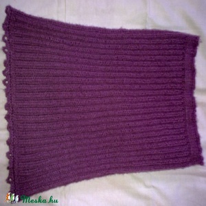 lila puhaság - kézzel kötött szoknya (rendelésre) -  - Meska.hu