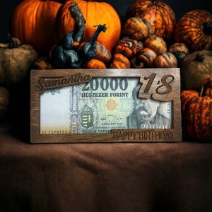 Money Box - pénzátadó doboz, mahagóni színű - Meska.hu