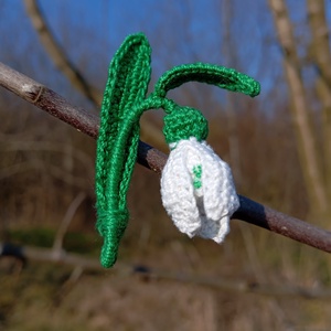 Hóvirág kitűző - ékszer - kitűző és bross - kitűző - Meska.hu