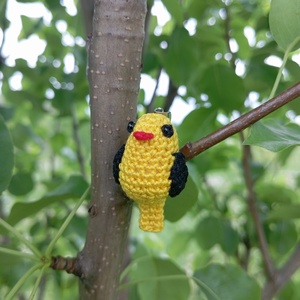 Sárgarigó kitűző  - ékszer - kitűző és bross - kitűző - Meska.hu