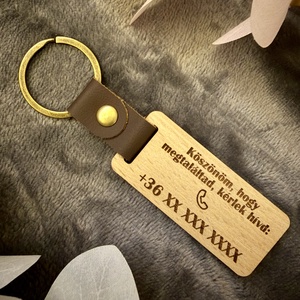 Humoros, személyre szabott fa kulcstartó - hogy a kulcs ne tűnjön el örökre - táska & tok - kulcstartó & táskadísz - kulcstartó - Meska.hu