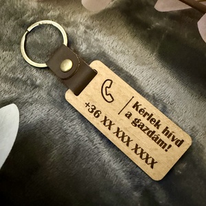 Humoros, személyre szabott fa kulcstartó - amikor a kulcs is pánikba esik - táska & tok - kulcstartó & táskadísz - kulcstartó - Meska.hu